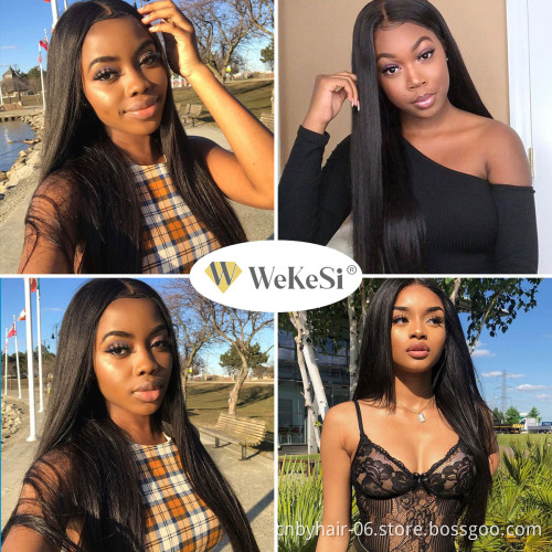Vendor Wigs Human Hair Lace Front Swiss Hd Transparent Lace 360 Frontal Closure Wig Brazilian Virgin Hair Straight Full Lace Wig